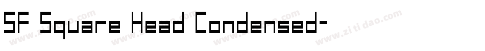 SF Square Head Condensed字体转换